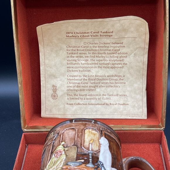 Royal Doulton 1974 Christmas Carol Tankard Marley Ghost Beswick Limited Edition - Picture 1 of 16